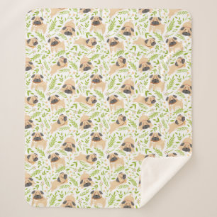 Mops Sherpa Blanket Sherpadecke