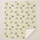 Mops Sherpa Blanket Sherpadecke (Vorderseite)