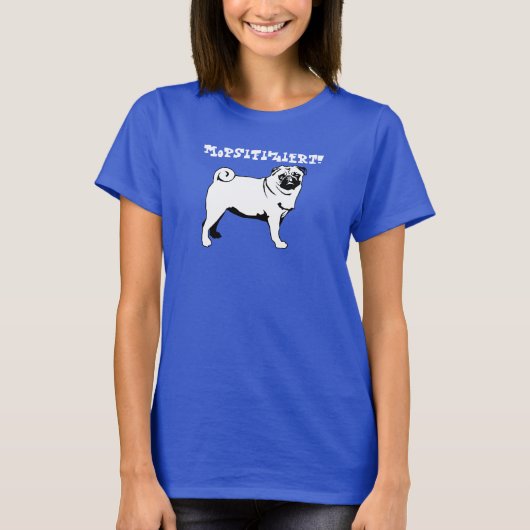Mops Shirt (Vorderseite)