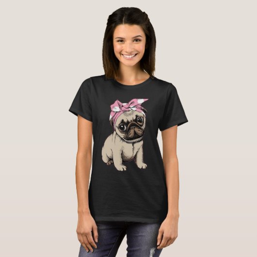 Mops-Shirt T-Shirt (Vorne ganz)