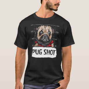 Mops Shot Mops Besitzer Hund Welpe Paw Liebe T-Shirt