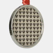Mops Silbernes Ornament (Rechts)