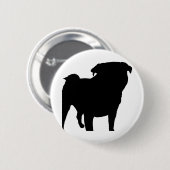 Mops Silhouette Button (Vorne & Hinten)