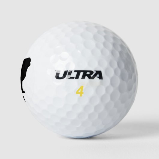 Mops Silhouette Golfball (Logo)