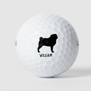 Mops Silhouette Golfball