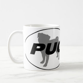 Mops-Silhouette-Tasse Kaffeetasse