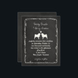 Mops Silhouetten Hund Lover's Hochzeitsankündigung Einladung<br><div class="desc">Mops-Silhouetten mit Herzkartonstil Einladung Hochzeitsfeiern. Eine lustige Ankündigung für ein verlobtes Paar,  das Möpsen Lieben. Personalisieren Sie diese originale Hochzeit mit dem Namen des glücklichen Paares und den Informationen des Hochzeitstages. Besuchen Sie Jenn’s Doodle World für noch mehr Hochzeitsplanungsprodukte mit diesem niedlichen Möpsen-Design und mehr Hundezüchter Einladungen.</div>