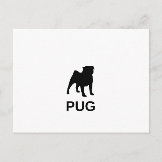 Mops Silo Leben Postkarte (Vorderseite)