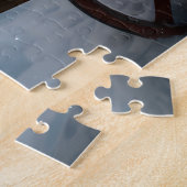 Mops Snowy Sleigh Weihnachtsdekor Puzzle (Seite)