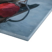 Mops Snowy Sleigh Weihnachtsdekor Schneidebrett (Ecke)