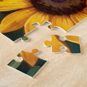Mops Sonnenblumen-Gartenkunst Puzzle (Seite)