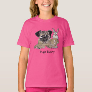 Mops sonniger Niedlicher Cartoon Dog T-Shirt