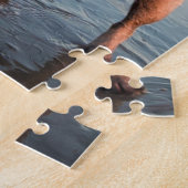 Mops spielen am Strand Puzzle (Seite)