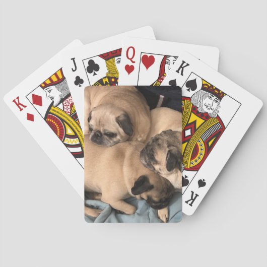 Mops-Spielkarten Spielkarten (Rückseite)