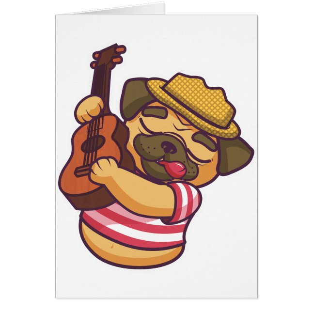 Mops spielt Gitarre (Vorne)