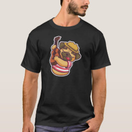 Mops spielt Gitarre T-Shirt
