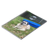 Mops Spiral Notebook Notizblock (Linke Seite)