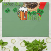 Mops St Patricks Geschirrtuch (Gefaltet)