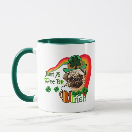 Mops St Patricks Tasse (Links)
