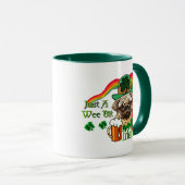 Mops St Patricks Tasse (VorderseiteRechts)