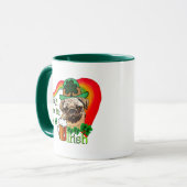 Mops St Patricks Tasse (Vorderseite Links)