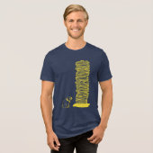 Mops-Stapel Tri-Blend Shirt (Vorderseite voll)