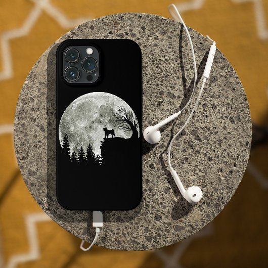 Mops steht auf dem Mond, ein heißer Halloween Case-Mate iPhone Hülle