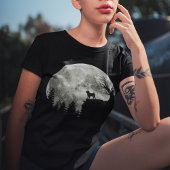 Mops steht auf dem Mond, ein heißer Halloween T-Shirt