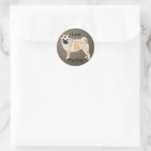 Mops Stickers (Tasche)