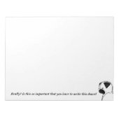 Mops Stink Eye Notizblock (Vorderseite)