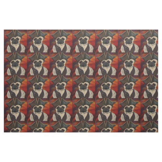 Mops Stoff (Fat Quarter (45,7 x 55,9 cm))