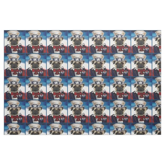 Mops Stoff (Fat Quarter (45,7 x 55,9 cm))