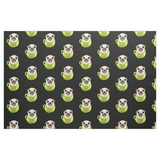 Mops Stoff (Fat Quarter (45,7 x 55,9 cm))