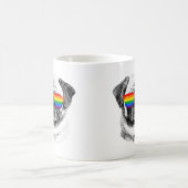 Mops-Stolz-Sonnenbrillen Kaffeetasse (Mittel)