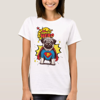 Mops Super Hero T-Shirt