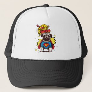 Mops Super Hero Truckerkappe