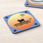 Mops Surf Beverage Coaster Getränkeuntersetzer (Linke Seite)