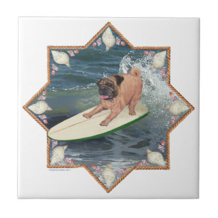 Mops-Surfer-Typ Fliese