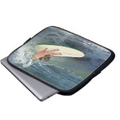 Mops-Surfer-Typ Laptopschutzhülle (Vorne Knopf)