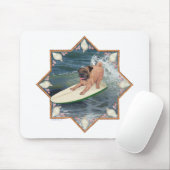 Mops Surfer Typ Mousepad (Mit Mouse)