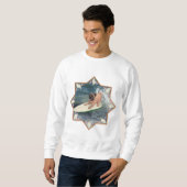 Mops Surfer Typ Sweatshirt (Vorne ganz)