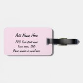 Mops-Süssen - Farbige Streifen und Kanten - Anpass Gepäckanhänger (Rückseite horizontal)