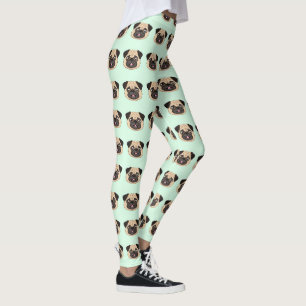 Mops Süßer Hund Liebhaber Muster Leggings