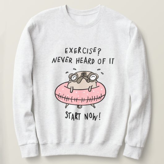 Mops Sweatshirt (Design vorne)