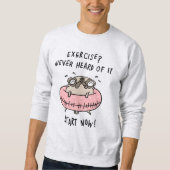 Mops Sweatshirt (Vorderseite)