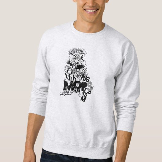 Mops Sweatshirt (Vorderseite)
