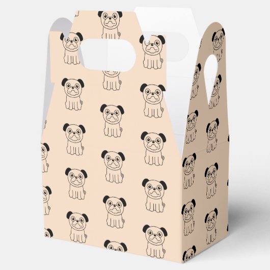 Mops-Symbol Geschenkschachtel (Geöffnet)