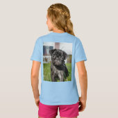 Mops T-Shirt (Schwarz voll)