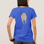 Mops-T-Shirt (Front und Hintern) T-Shirt (Rückseite)