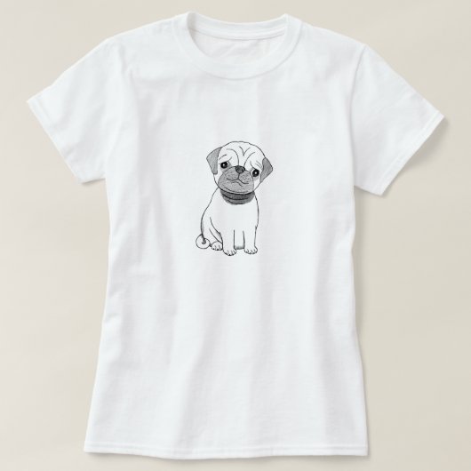Mops-T - Shirt-niedliches T-Shirt (Design vorne)